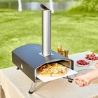 Outdoor Pizza Oven 12        Wood Fire Pellet Charcoal Pizza Maker With Stone