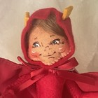New W tags Annalee 310218 5  Devil Elf 2018 Trident Red Cape Logo Dust Bag Stand