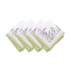 Lilac Garden Floral Dinner Napkins  Set Of 4 - Multicolor Elrene Home Fashions