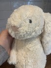 Jellycat Bashful Bunny Rabbit White Cream Pink Nose Stuffed Plush Floppy 11   