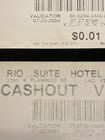 Las Vegas Cash Out Tickets- Rio Suites   Orleans 2 Pcs 2004 Free Shipping 