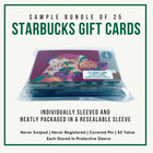 Starbucks Gift Card Lots  2002-2018  Random Lots Of 25 - 1000  Bulk Discounts