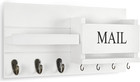 Mail Organizer For Wall Mount     Key Holder With Shelf Includes Letter Holder And