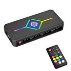 Argb Pwm Fan Controller Hub 9 Ports Remote Control For Computer Pc Lighting
