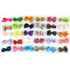 Lots Mix 30pcs Boutique Hair Bows Girl Baby Alligator Grosgrain Ribbon Headband