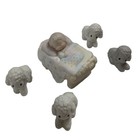 Precious Moments Nativity Scene Baby Jesus Sheep 1986 Enesco Christmas Decor