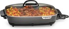 Presto 16-inch Slimline Electric Skillet W glass Cover - Nonstick  freeshipping 