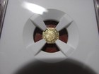 1853-dated Cal  Octagonal Gold Token   indian - Wreath Ngc Unc Details