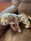 Fao Schwarz Realistic Cheetah Leopard Cat Plush Stuffed Animal 24  Toys R Us