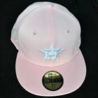 Houston Astros 2017 World Series Patch New Era 59fifty Pink Fitted Hat 7 1 2