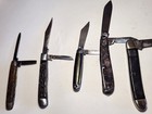 Vintage Mixed Brands Lot Of 6 Slipjoint Multi-blade Usa Pocket Knives