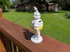Cast Iron 7  Michelin Man Standing Waving Promotional Money Coin Bank