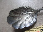 Antique Sheffield A a  Silverplate Serving Berry Spoon 6  Onondaga Silver Mfg Co