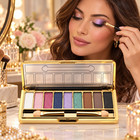 9 Colors Glitter Eyeshadow Palette   Makeup Cosmetic Brush Small Set