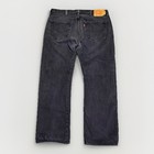 Levis 501 Jeans Mens 36x30 Black Straight Leg Button Fly Denim Rodeo Western Y2k