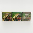 Tobacco Tins Lot Of 3 Vtg Half And Half Buckingham Cut Plug Varied Conditions