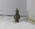 Vintage Chinese Cloisonn   Miniature  dollhouse Jar   Vase Floral Pattern