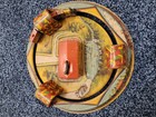 Vintage Earlyl Marx Honeymoon Express Wind-up Tin Train Toy W  Tunnels And Box