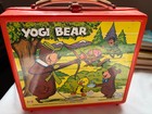 Vintage Yogi Bear Aladdin Plastic Lunch Box Red Hanna-barbera Canada No Thermos