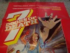 1981 7 Doors Of Death Horror Original One Sheet Movie Poster Folded 27  X 41 