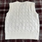 Polo Ralph Lauren White Cable Knit Sweater Vest Kids Size 4t