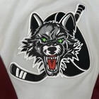 Vtg Ahl Bauer Chicago Wolves Hockey Jersey Men   s Sz L  made In          