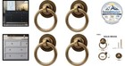 Antique Brass Cabinet Pulls 4 Count Round Drawer Handles For Kitchen Cabinets