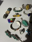Navajo Zuni Hopi Southwestern Sterling Silver Jewelry Lot Of 553g Vintage Signed