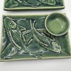 Bob Hoenig Maui Green Tray cup Combo  Koi Fish  5    By 7   