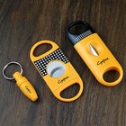 4 Cigar Set Pocket Cigar Cutter V-cut Sharp Stainless Steel Punch Cigar Ashtray
