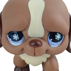 Lps  729 Dog Littlest Pet Shop St Bernard Vtg 2006 Brown Gen 2 Blue Eye   Magnet