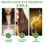 Black Hair Dye Shampoo 3 In 1 Instant Color Herbal Ingredients For Men women Us