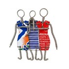 Ten Thousand Villages -  Art Brooch Three Figures Wire Wrapped Aluminum Jewelry