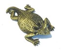 Brass Color Horned Toad Figurine Paperweight