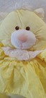 Fisher Price Puffalump Yellow Cat Plush 1986 Vintage With Dress