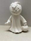 Pumpkin Head Ghost 7 1 2  Tall Halloween Fall Ceramic Bisque Ready To Paint