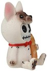 Furrybones French Bulldog With Baguette Bread Skeleton Statue Toy Furry Bones