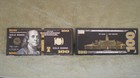 Black Gold Foil Banknote Usa 100  Dollar Bills Plastic Money Coin Commemorative