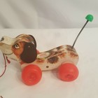 Fisher Price Vintage 1965 Little Snoopy Dog Pull Toy   2034 Made In Usa 