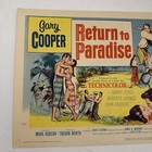 Return To Paradise  1953  - Original U s  Lobby Card  11 x14   Title Lobby Card