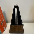 Vtg Wittner Maelzel Metronome Wood Pyramid Germany Bell In Orig  Box Bg