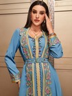 Dubai Women Abaya Long Maxi Dress Embroidery Kaftan Islamic Ethnic Robes Dresses