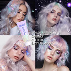 White Body Glitter Gel  Sparkly Hair Face Glitter Makeup Accessories