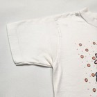 Vintage 90s Zeke N Zoe Flower T Shirt Kids White Graphic Tee Youth Medium 7-9y