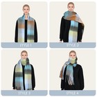 Women Winter Scarf Large Coloured Plaid Warm Wrap Blanket Shawl Oversized