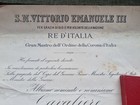 Kingdom Vittorio Emanuel Iii Decoration Knight Order Crown Italy   Diploma