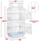 Large 63  Shell Top Canary Parakeets Cockatiel Lovebird Finch Bird Stand Cage 