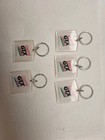 Lot Of 5 Vintage Castrol Gtx Acrylic Keychains Retro Motor Oil Gas Pump Sign Tag