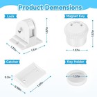 Magnetic Cabinet Locks For Child Safety  Drawer Locks Baby Proofing  Magnetic   