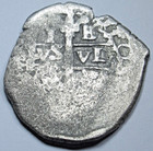 1653 Shipwreck Spanish Bolivia 1 Reales Genuine 1600 s Pirate Treasure Cob Coin